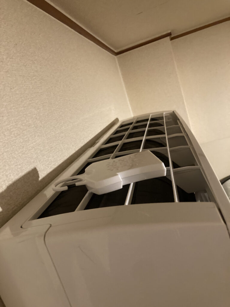 カビピカを設置した様子