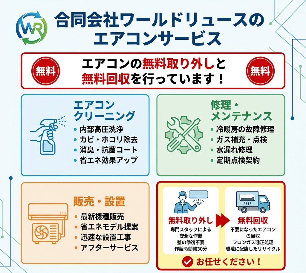 ワールドリュースのエアコンサービス